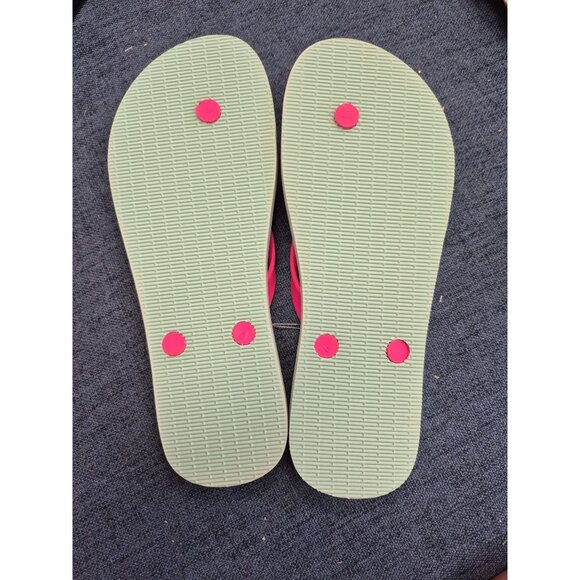 Hibiscus Natural Rubber Flip Flops Size 9 Women's - Picture 2 of 2